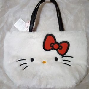 SANRIO Hello Kitty Fur Tote Bag NWT